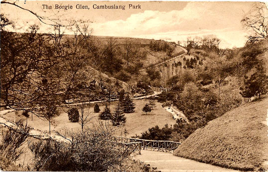 Borgie Glen Cambuslang Park - Circa 1910- Card dated 1924 